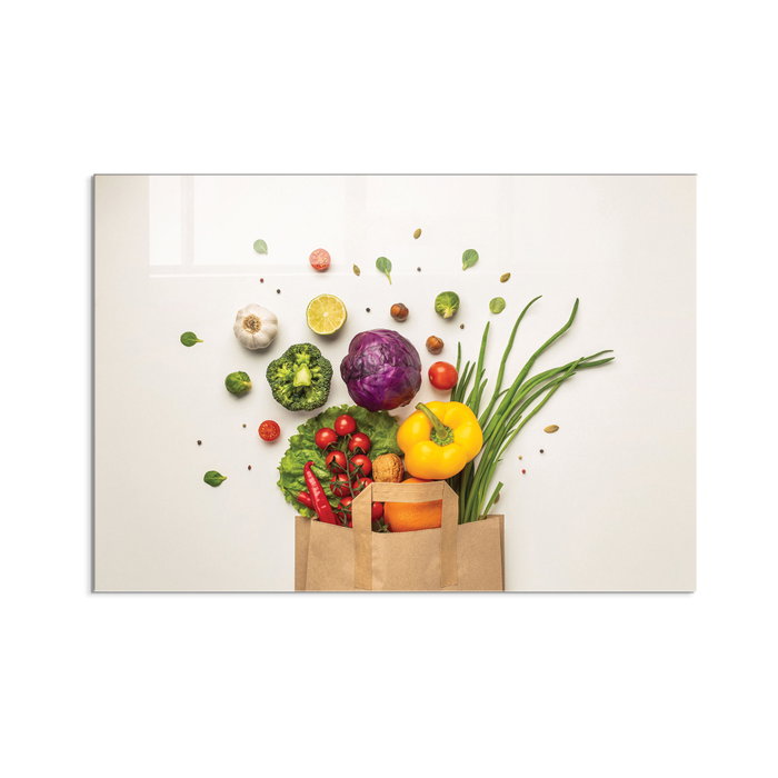 Wallity Cuadro Decorativo de Vidrio Templado Multicolor 50 x 70 cm